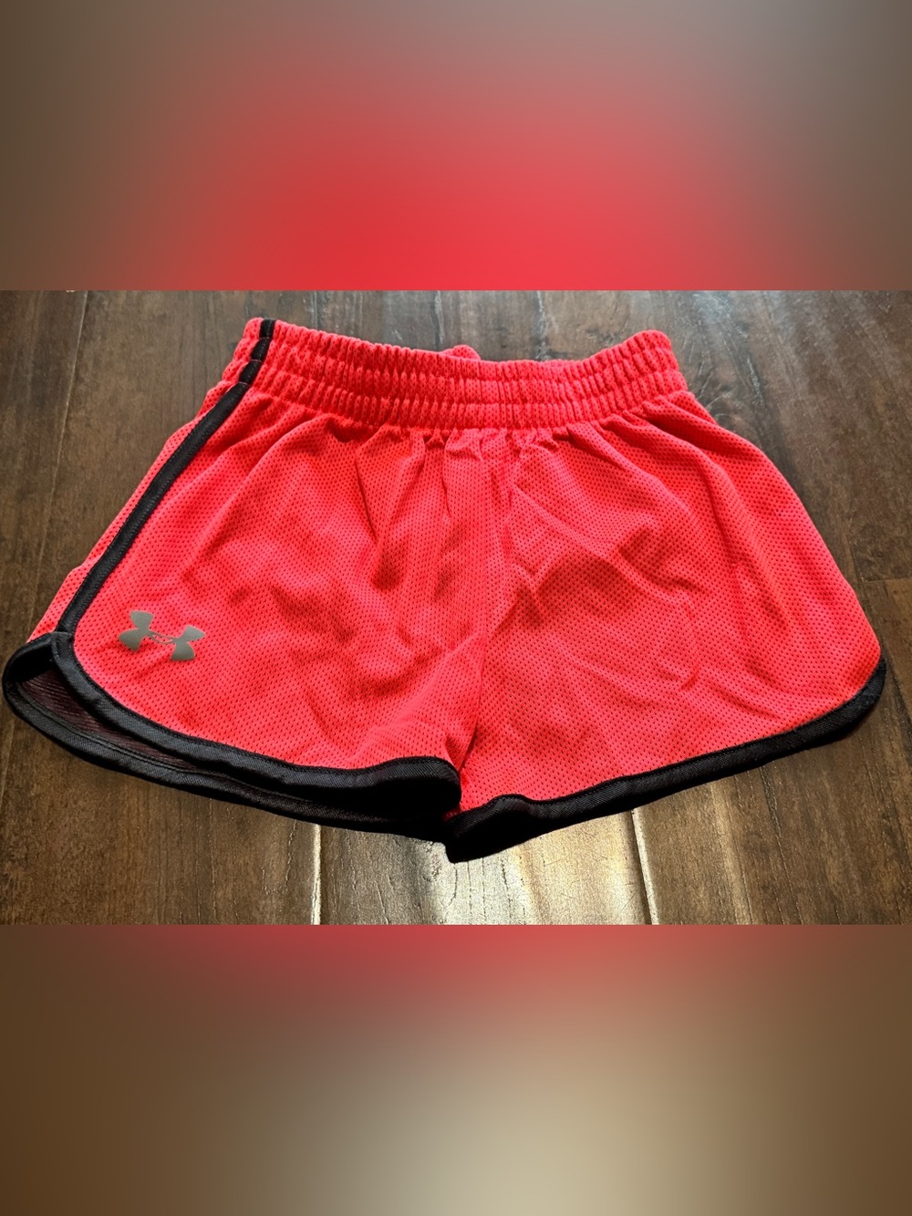 Under Armour Girls' Tech Play Up Mesh Training Shorts.  6X